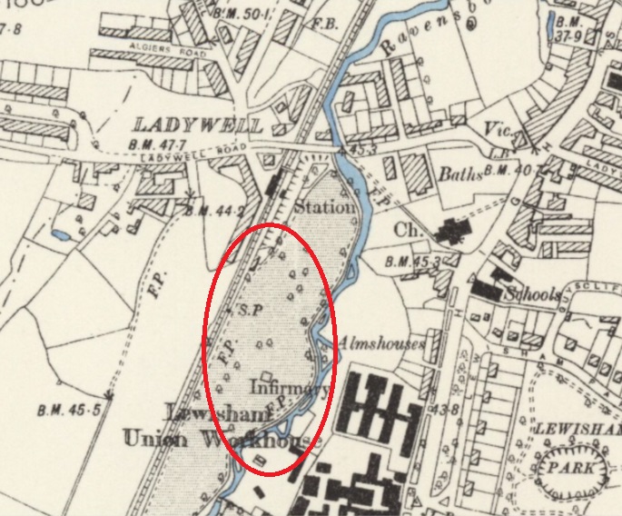 London - Ladywell Fields : Map credit National Library of Scotland